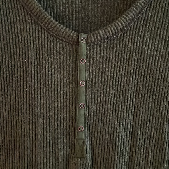 BDG Henley long sleeved A-line mini dress - Picture 2 of 3